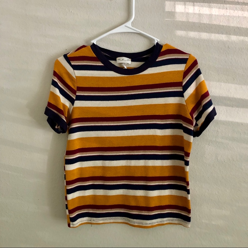 Striped shirt / 80s aesthetic / Stranger Things